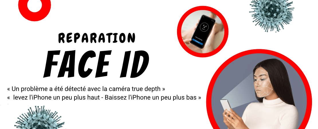 Probleme face id iphone , reparer face id iphone
